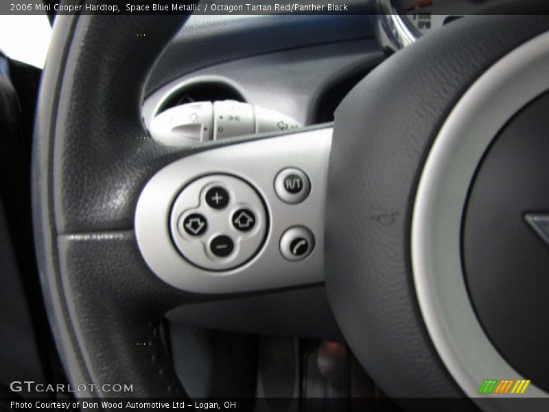 Space Blue Metallic / Octagon Tartan Red/Panther Black 2006 Mini Cooper Hardtop
