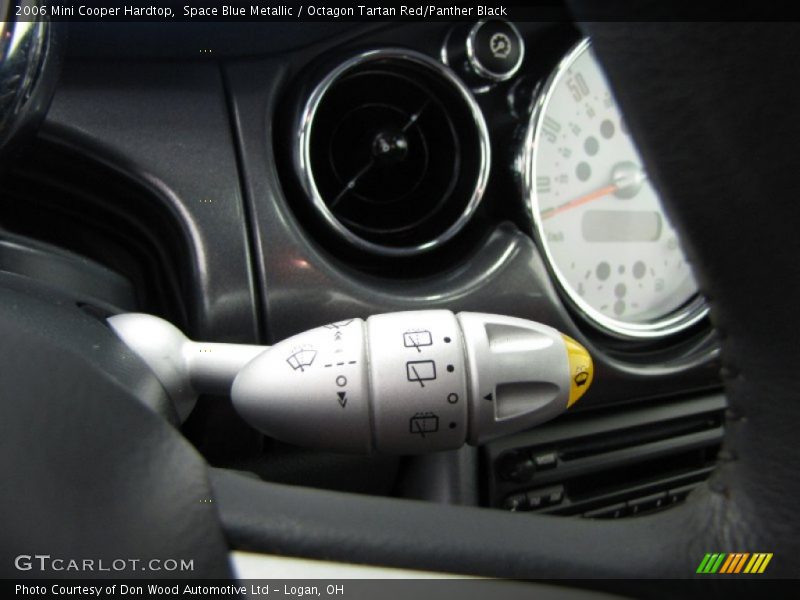 Space Blue Metallic / Octagon Tartan Red/Panther Black 2006 Mini Cooper Hardtop