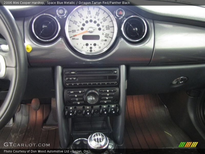 Space Blue Metallic / Octagon Tartan Red/Panther Black 2006 Mini Cooper Hardtop