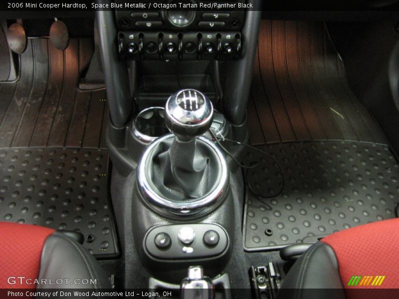 Space Blue Metallic / Octagon Tartan Red/Panther Black 2006 Mini Cooper Hardtop