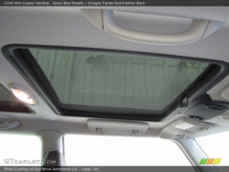 Space Blue Metallic / Octagon Tartan Red/Panther Black 2006 Mini Cooper Hardtop