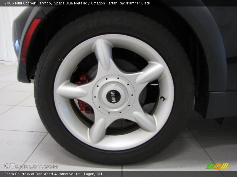 Space Blue Metallic / Octagon Tartan Red/Panther Black 2006 Mini Cooper Hardtop