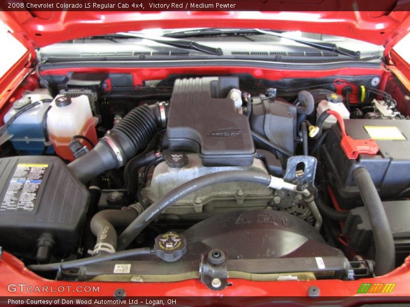 Victory Red / Medium Pewter 2008 Chevrolet Colorado LS Regular Cab 4x4