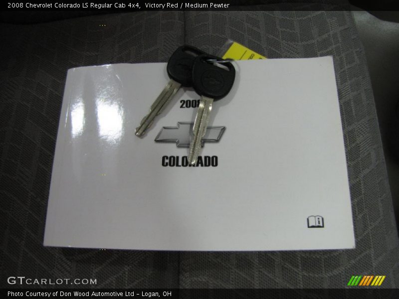 Victory Red / Medium Pewter 2008 Chevrolet Colorado LS Regular Cab 4x4