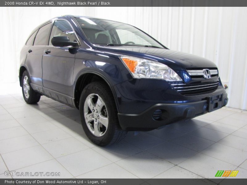 Nighthawk Black Pearl / Black 2008 Honda CR-V EX 4WD