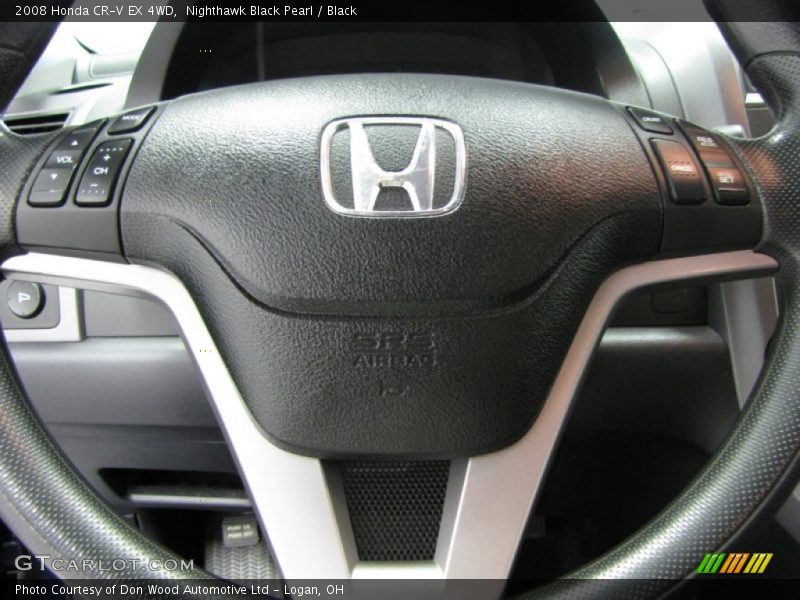 Nighthawk Black Pearl / Black 2008 Honda CR-V EX 4WD