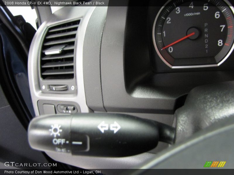 Nighthawk Black Pearl / Black 2008 Honda CR-V EX 4WD