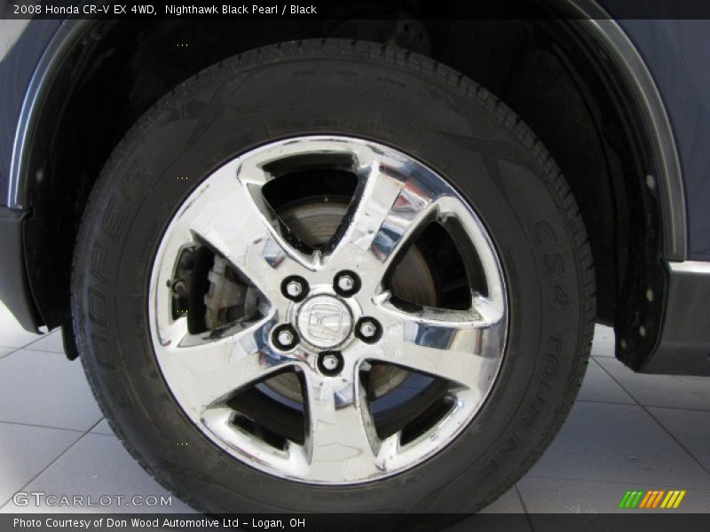Nighthawk Black Pearl / Black 2008 Honda CR-V EX 4WD