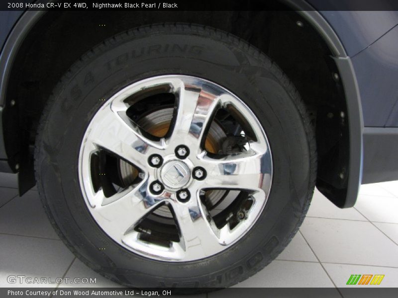 Nighthawk Black Pearl / Black 2008 Honda CR-V EX 4WD