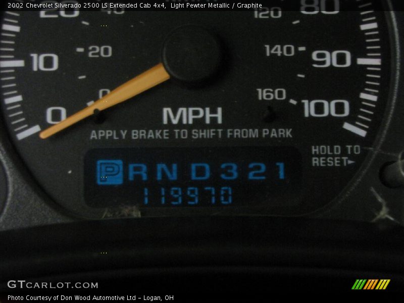 Light Pewter Metallic / Graphite 2002 Chevrolet Silverado 2500 LS Extended Cab 4x4
