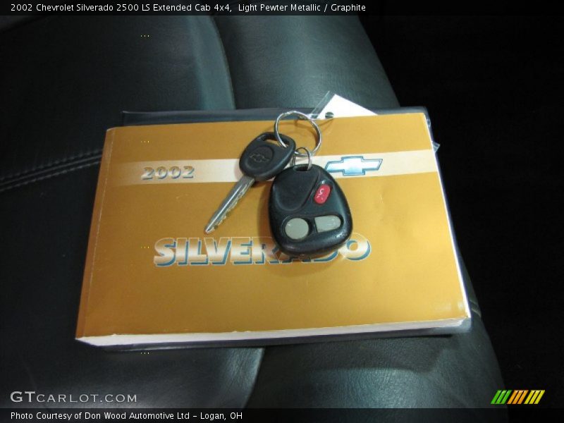 Light Pewter Metallic / Graphite 2002 Chevrolet Silverado 2500 LS Extended Cab 4x4