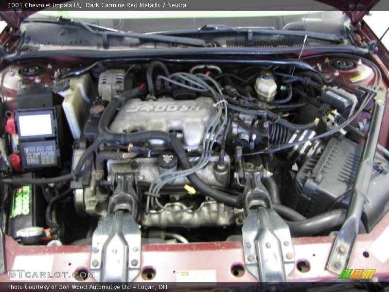 Dark Carmine Red Metallic / Neutral 2001 Chevrolet Impala LS