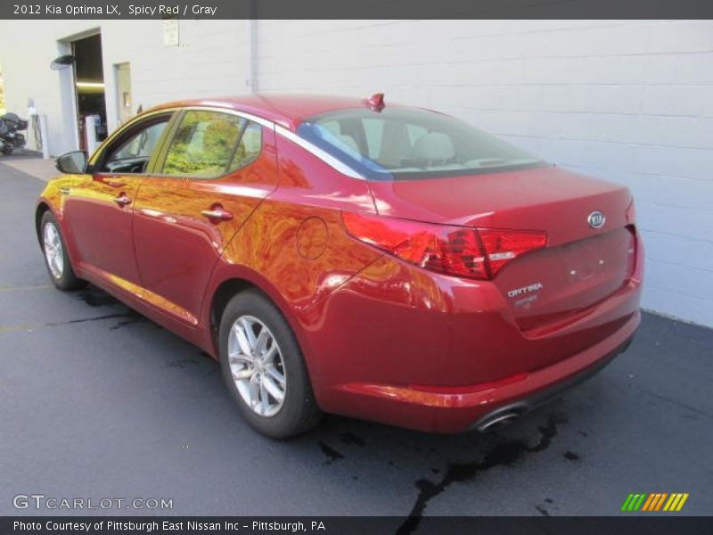 Spicy Red / Gray 2012 Kia Optima LX