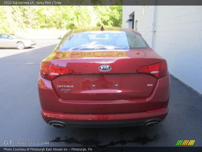 Spicy Red / Gray 2012 Kia Optima LX