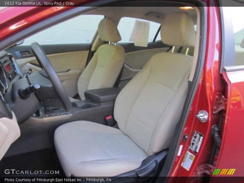 Spicy Red / Gray 2012 Kia Optima LX