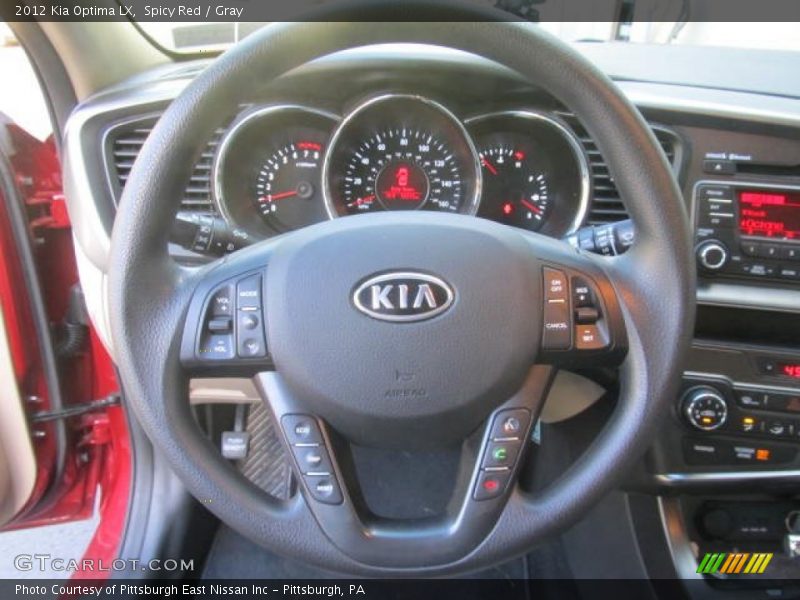 Spicy Red / Gray 2012 Kia Optima LX