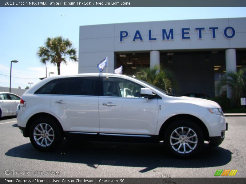 White Platinum Tri-Coat / Medium Light Stone 2011 Lincoln MKX FWD