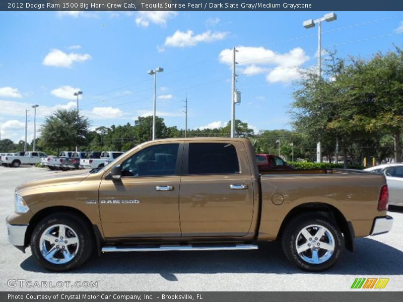 Tequila Sunrise Pearl / Dark Slate Gray/Medium Graystone 2012 Dodge Ram 1500 Big Horn Crew Cab