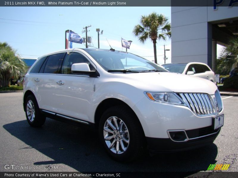 White Platinum Tri-Coat / Medium Light Stone 2011 Lincoln MKX FWD