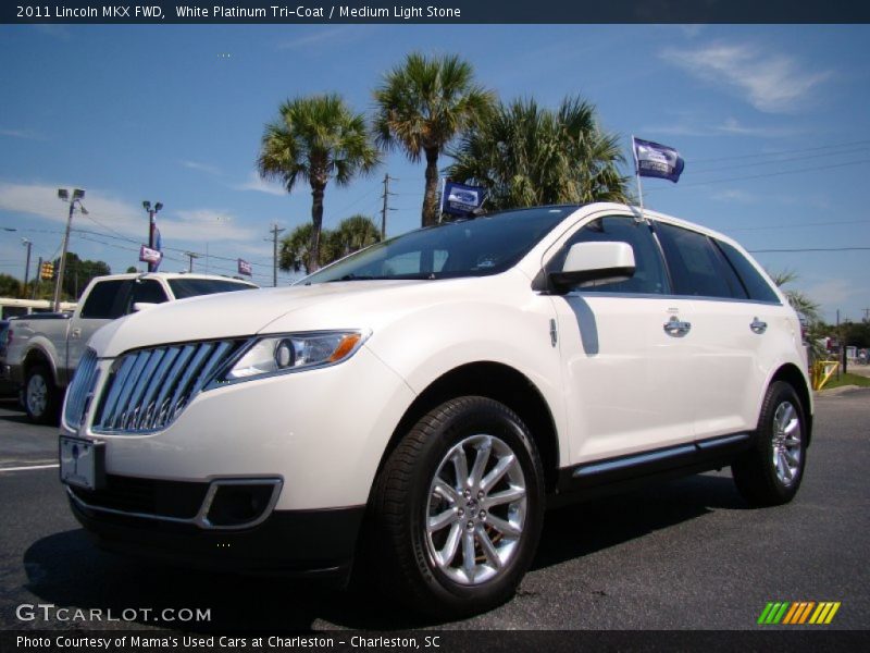 White Platinum Tri-Coat / Medium Light Stone 2011 Lincoln MKX FWD