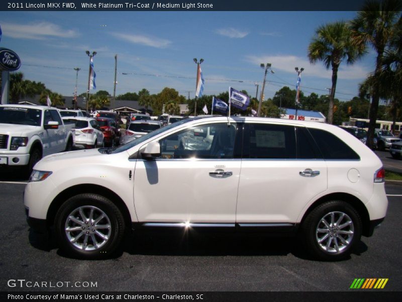 White Platinum Tri-Coat / Medium Light Stone 2011 Lincoln MKX FWD