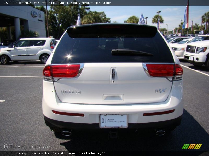 White Platinum Tri-Coat / Medium Light Stone 2011 Lincoln MKX FWD