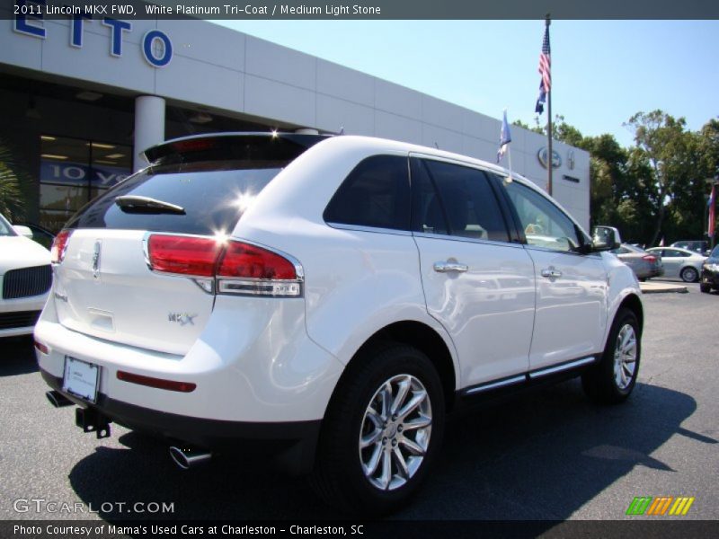 White Platinum Tri-Coat / Medium Light Stone 2011 Lincoln MKX FWD