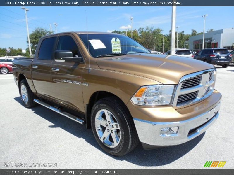 Tequila Sunrise Pearl / Dark Slate Gray/Medium Graystone 2012 Dodge Ram 1500 Big Horn Crew Cab