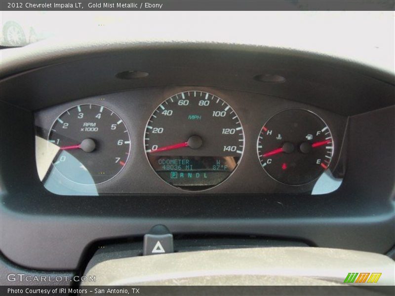 Gold Mist Metallic / Ebony 2012 Chevrolet Impala LT