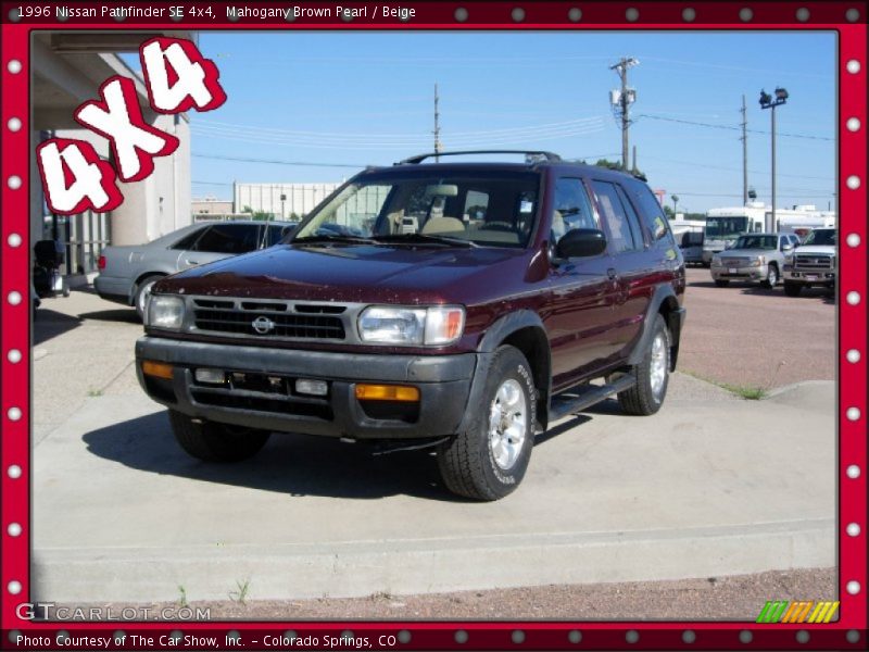 Mahogany Brown Pearl / Beige 1996 Nissan Pathfinder SE 4x4