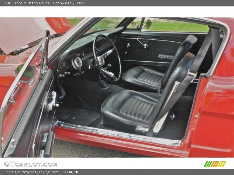 Poppy Red / Black 1965 Ford Mustang Coupe