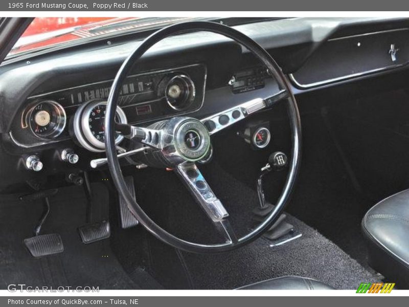 Poppy Red / Black 1965 Ford Mustang Coupe