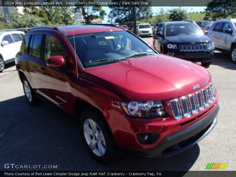 Deep Cherry Red Crystal Pearl / Dark Slate Gray 2014 Jeep Compass Latitude 4x4