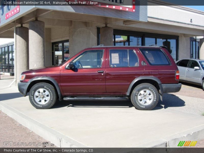 Mahogany Brown Pearl / Beige 1996 Nissan Pathfinder SE 4x4