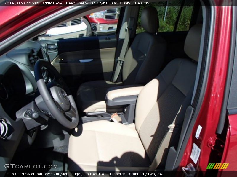 Deep Cherry Red Crystal Pearl / Dark Slate Gray 2014 Jeep Compass Latitude 4x4