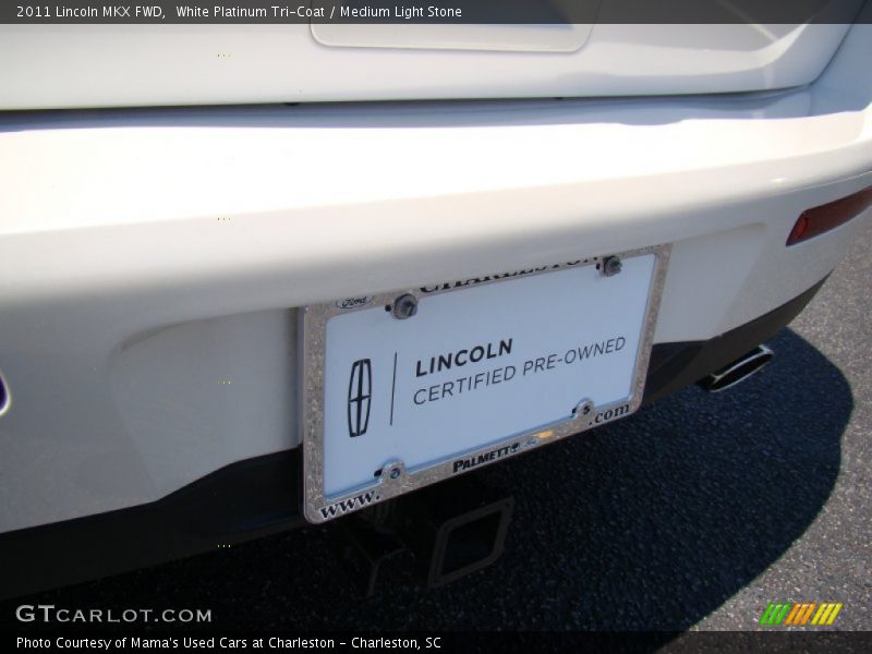 White Platinum Tri-Coat / Medium Light Stone 2011 Lincoln MKX FWD