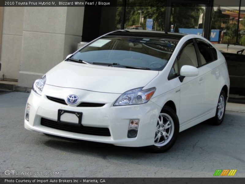 Blizzard White Pearl / Bisque 2010 Toyota Prius Hybrid IV
