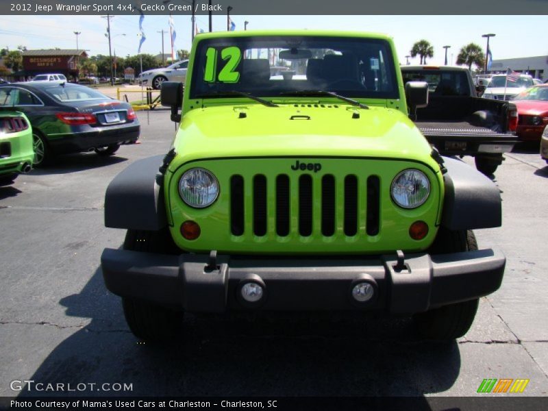Gecko Green / Black 2012 Jeep Wrangler Sport 4x4