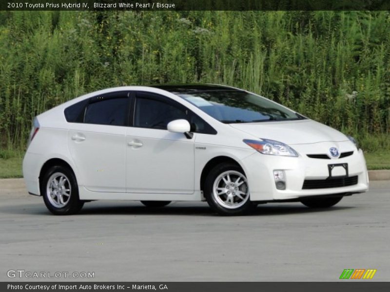 Blizzard White Pearl / Bisque 2010 Toyota Prius Hybrid IV