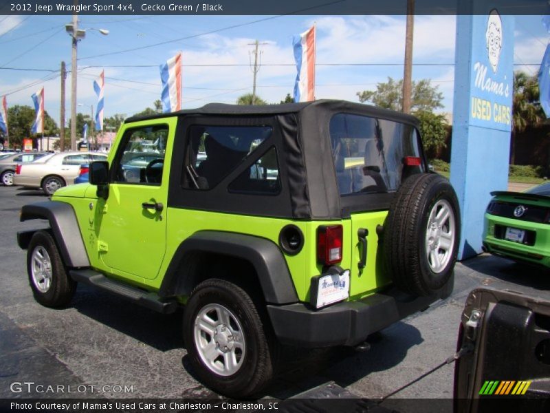 Gecko Green / Black 2012 Jeep Wrangler Sport 4x4