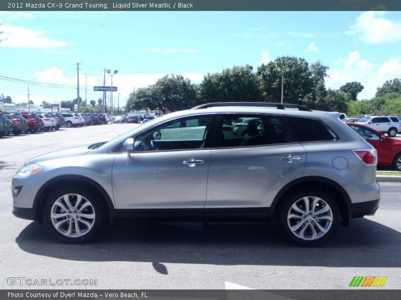 Liquid Silver Meatllic / Black 2012 Mazda CX-9 Grand Touring