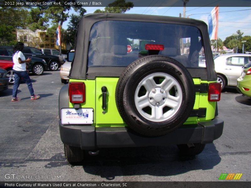 Gecko Green / Black 2012 Jeep Wrangler Sport 4x4