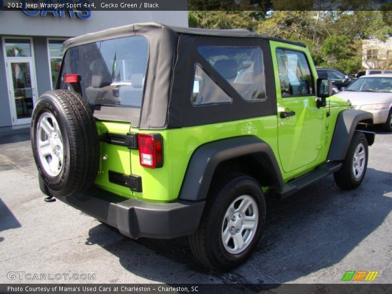 Gecko Green / Black 2012 Jeep Wrangler Sport 4x4