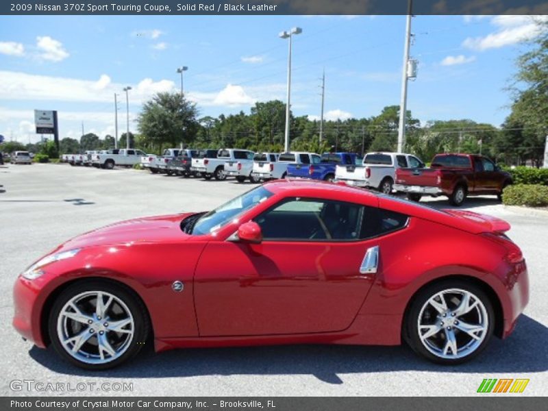 Solid Red / Black Leather 2009 Nissan 370Z Sport Touring Coupe