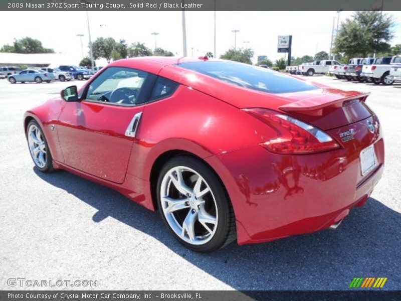 Solid Red / Black Leather 2009 Nissan 370Z Sport Touring Coupe