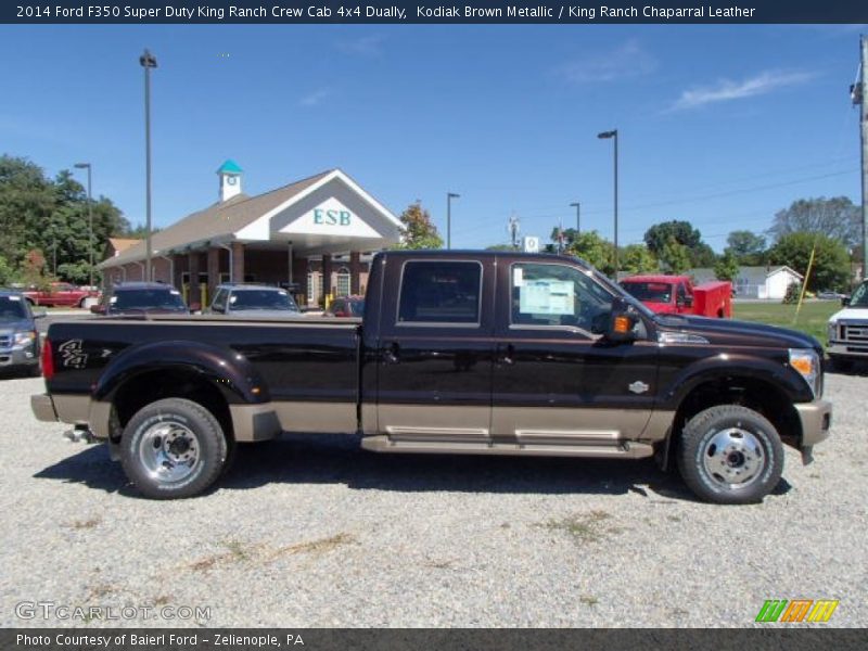 Kodiak Brown Metallic / King Ranch Chaparral Leather 2014 Ford F350 Super Duty King Ranch Crew Cab 4x4 Dually