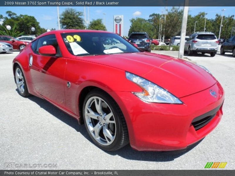 Solid Red / Black Leather 2009 Nissan 370Z Sport Touring Coupe