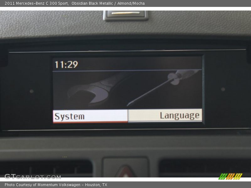 Obsidian Black Metallic / Almond/Mocha 2011 Mercedes-Benz C 300 Sport