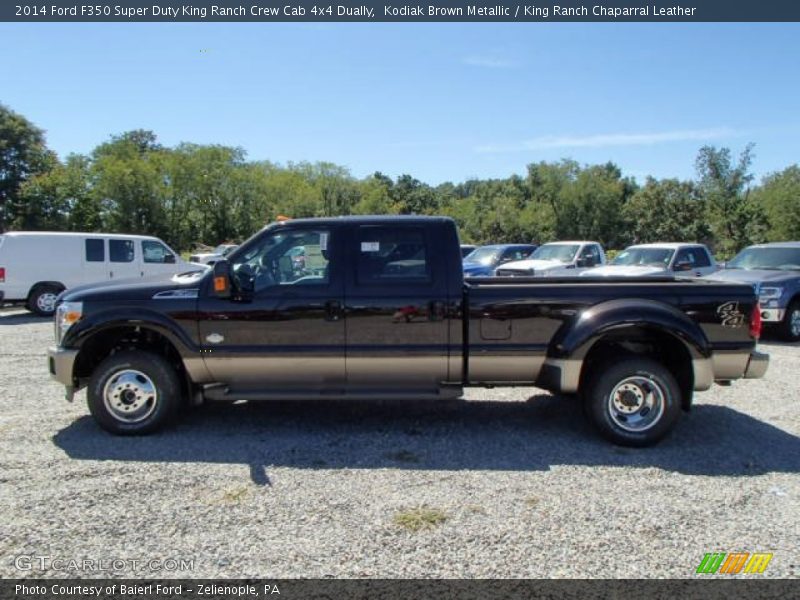 Kodiak Brown Metallic / King Ranch Chaparral Leather 2014 Ford F350 Super Duty King Ranch Crew Cab 4x4 Dually