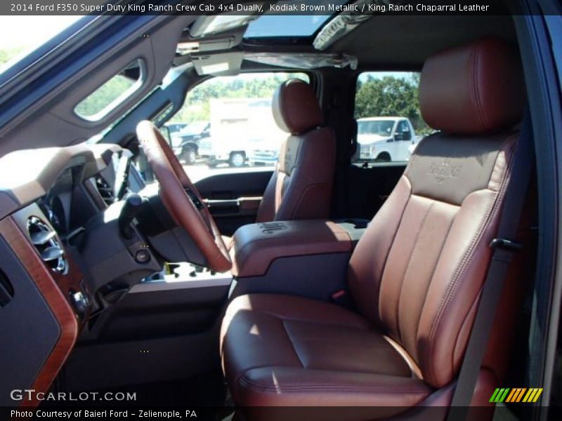  2014 F350 Super Duty King Ranch Crew Cab 4x4 Dually King Ranch Chaparral Leather Interior